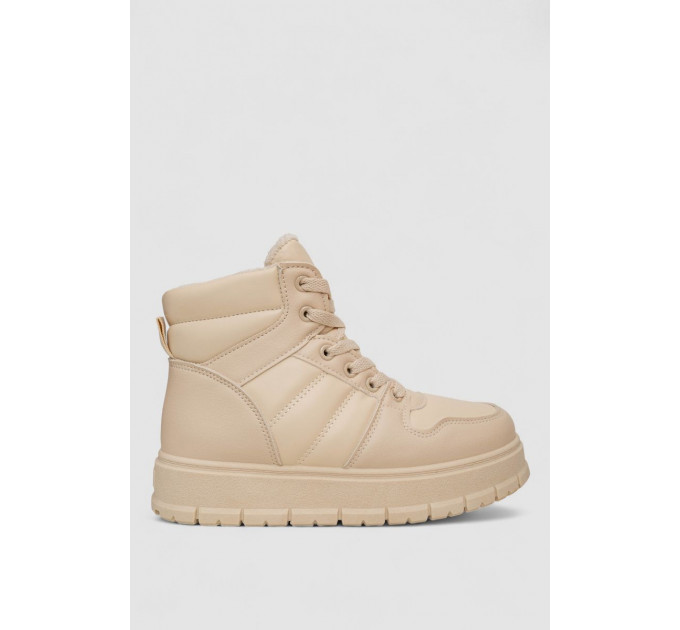 Кроссовки женские зимние, цвет бежевый, 248RBL2