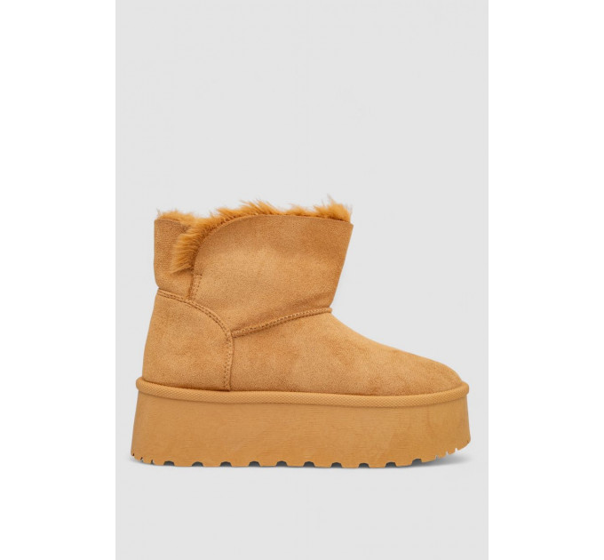 Угги женские на меху, цвет коричневый, 243RG679