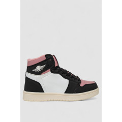 Кроссовки женские зимние на меху, цвет бело-пудровый, 248RHB470-21