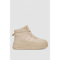 Кроссовки женские зимние на меху, цвет бежевый, 248RAM014