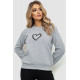 Свитшот женский, цвет светло-серый, 238R57162