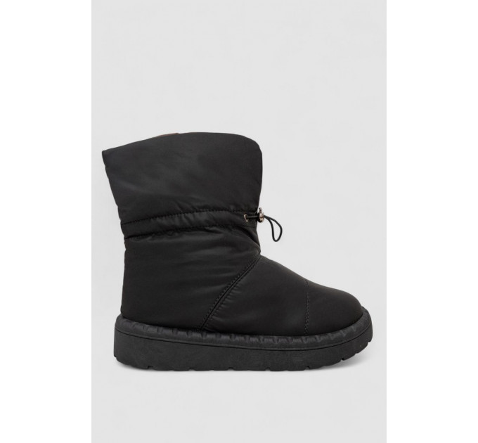 Дутики женские зимние на меху, цвет черно-коричневый, 248RFM200