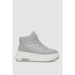 Кроссовки женские зимние на меху, цвет серый, 248RAM015