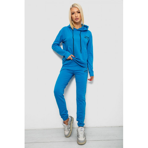 Спортивный костюм женский двухнитка, цвет джинс, 214R1419-005