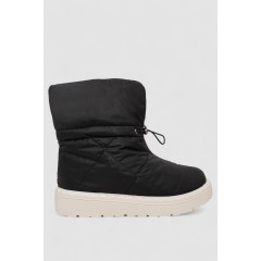 Дутики женские зимние на меху, цвет черно-бежевый, 248RFM300