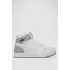 Кроссовки женские зимние на меху, цвет бело-серый, 248RHB470-13