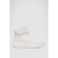 Кроссовки женские зимние на меху, цвет белый, 248RA2253