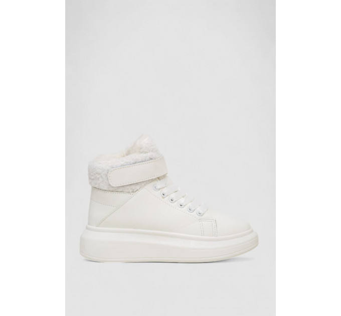 Кроссовки женские зимние на меху, цвет белый, 248RA2253