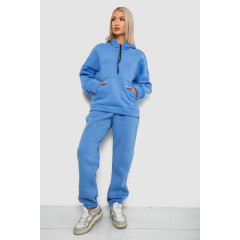 Спортивный костюм женский на флисе, цвет джинс, 238R5726