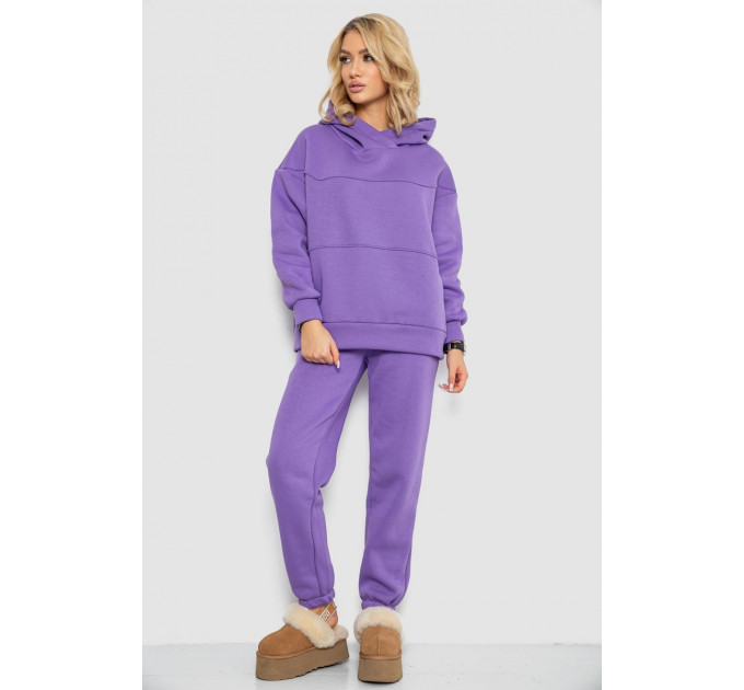 Спортивный костюм женский на флисе, цвет сиреневый, 247R10765