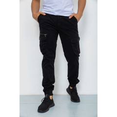 Брюки карго мужские, цвет черный, 244R2073