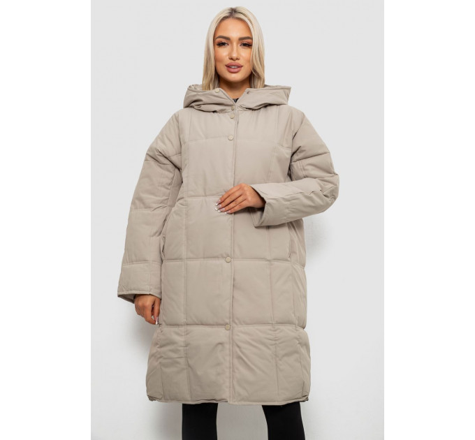 Куртка женская зимняя, цвет темно-бежевый, 244R8832