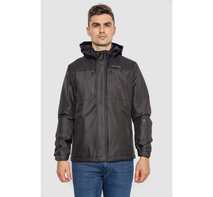 Куртка мужская демисезонная, цвет черный, 214R22013