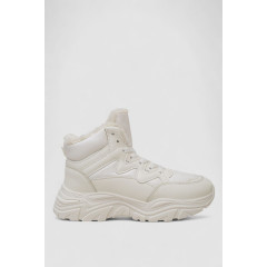 Кроссовки женские зимние на меху, цвет белый, 248RDM01