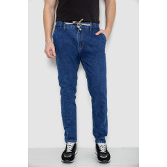 Джинсы мужские на резинке, цвет синий, 244R8064