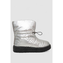 Дутики женские зимние на меху, цвет серебристо-черный, 248RFM300