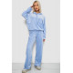 Спортивный костюм женский велюровый, цвет голубой, 241R2001-20