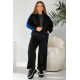 Спортивный костюм женский, цвет черно-синий, 257R331