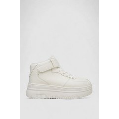 Кроссовки женские зимние на меху, цвет белый, 248RAM02