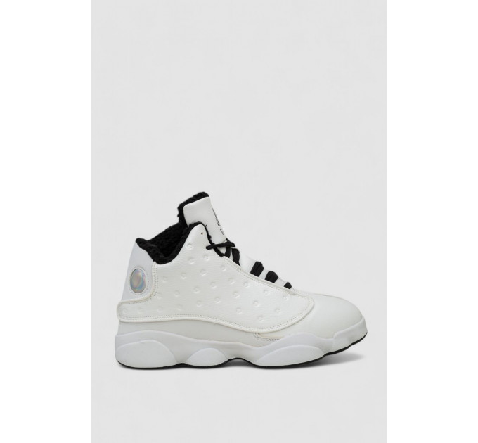 Кроссовки мужские зимние на меху, цвет бело-черный, 248RCX679