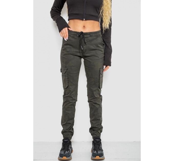 Штаны женские камуфляжные, цвет хаки, 244RTL1067