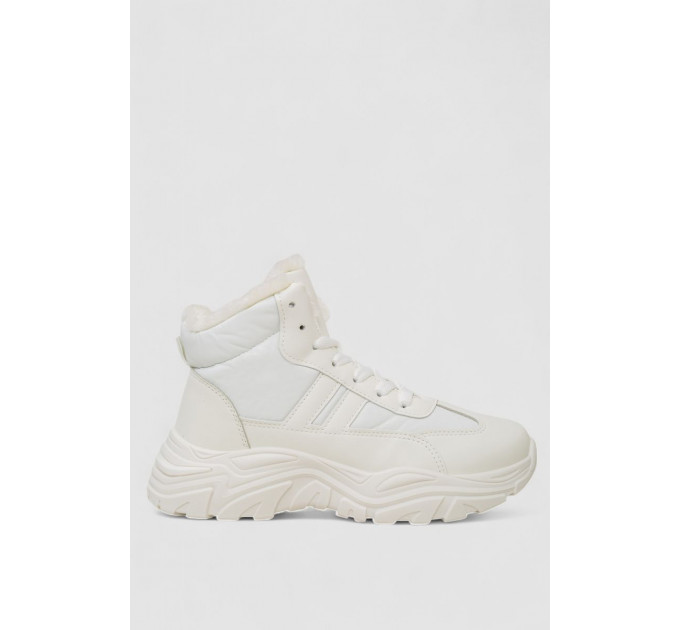 Ботинки зимние женские на меху 248RDM09-1, цвет Белый