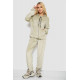 Спортивный костюм женский велюровый, цвет светло-оливковый, 238R107-1