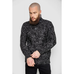 Свитер мужской, цвет черно-серый, 214R10323