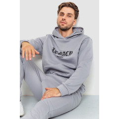 Спортивный костюм мужской на флисе, цвет светло-серый, 238R57046