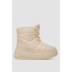 Ботинки зимние женские на меху, цвет бежевый, 248RAM017