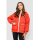 Куртка женская демисезонная с рукавом реглан, цвет темно-коралловый, 244R8023