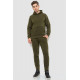 Спорт костюм мужской на флисе, цвет темно-зеленый, 190R235