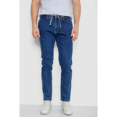 Джинсы мужские на резинке, цвет синий, 244R8063