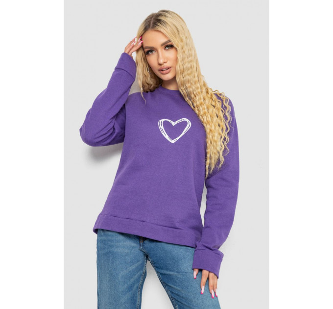 Свитшот женский, цвет фиолетовый, 238R57162