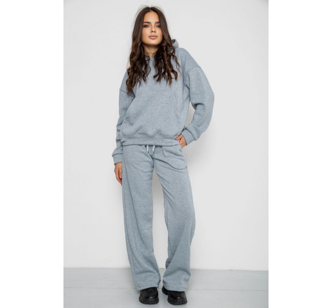 Спортивный костюм женский на флисе, цвет светло-серый, 241R2001-2