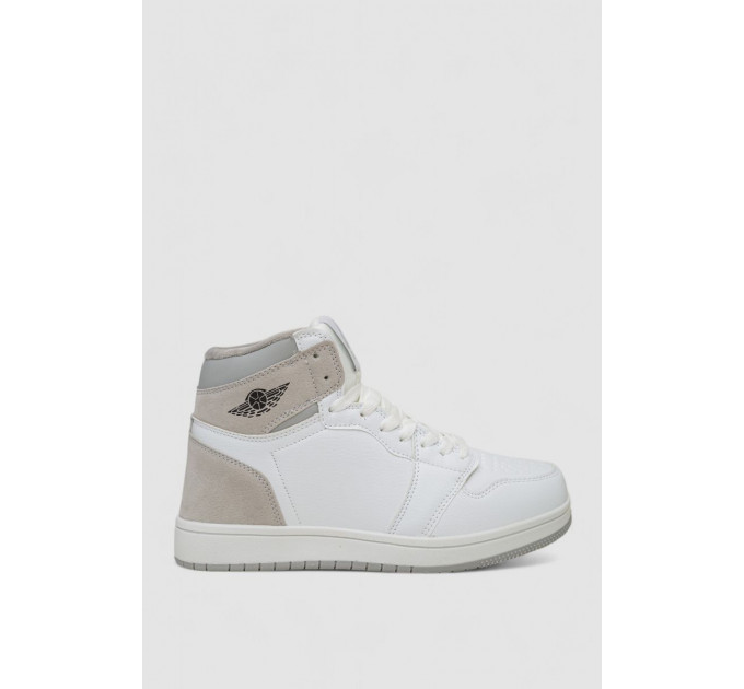 Кроссовки мужские зимние на меху, цвет бело-серый, 248RH1010