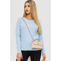Кофта женский однотонный повседневный, цвет светло-голубой, 244R2033