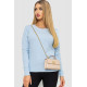 Кофта женский однотонный повседневный, цвет светло-голубой, 244R2033