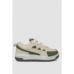 Кроссовки мужские демисезонные, цвет бежево-зеленый, 243RHK110