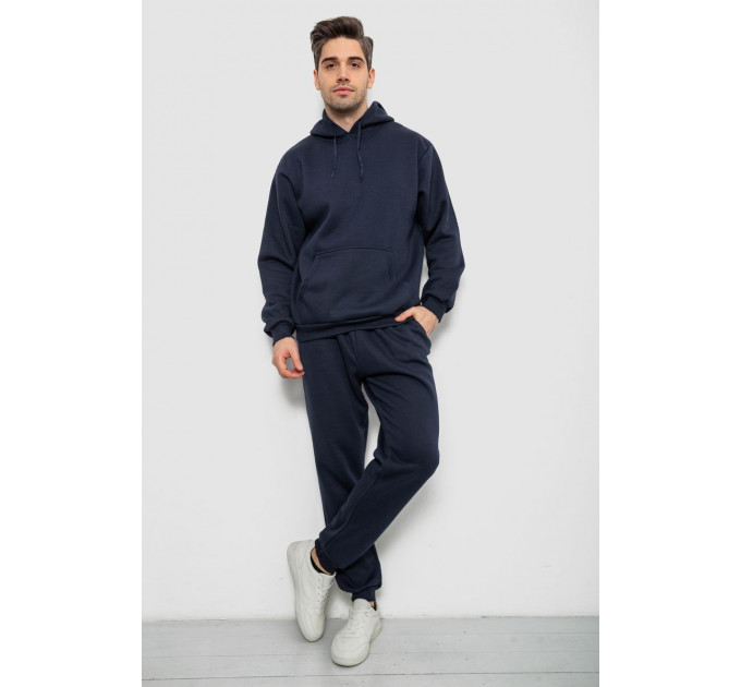 Спортивный костюм мужской на флисе, цвет синий, 244R9162