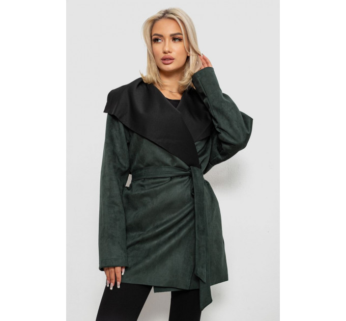 Кардиган женский однотонный, цвет зеленый, 257R001