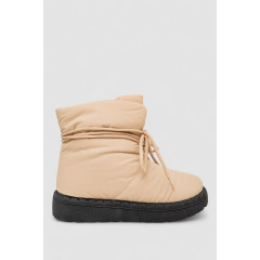 Дутики женские зимние на меху, цвет бежево-черный, 248RFM600