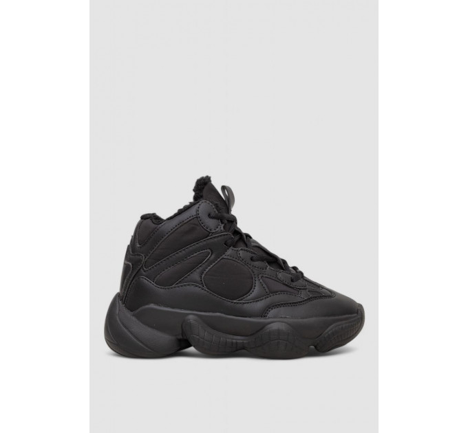 Кроссовки женские зимние на меху, цвет черный, 248RCX706