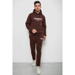 Спортивный костюм мужской на флисе, цвет шоколадный, 238R57046
