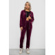 Спортивный костюм женский велюровый, цвет сливовый, 257R4119
