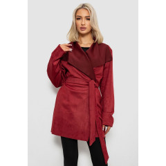 Кардиган женский однотонный, цвет бордовый, 257R001