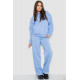 Спортивный костюм женский на флисе, цвет голубой, 241R2001-2
