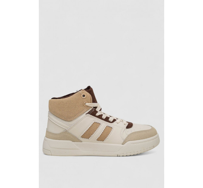 Кроссовки женские зимние на меху, цвет бежевый, 248RAD500