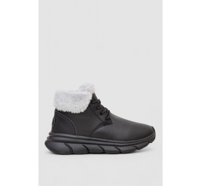 Ботинки женские зимние на меху, цвет черно-серый, 248RCX663-1