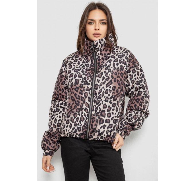 Куртка женская демисезонная, цвет леопардовый, 102R5273-1